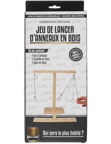 Lancer d anneaux en bois Jeu à boire