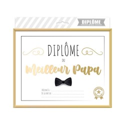 Cadre diplôme du meilleur papa