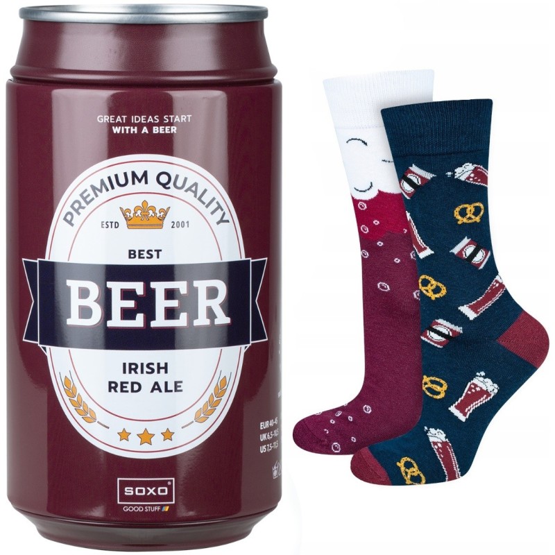 Chaussettes avec l'œuvre « humour alcool bière apéro original