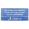 Plaque Aire de repos des parents