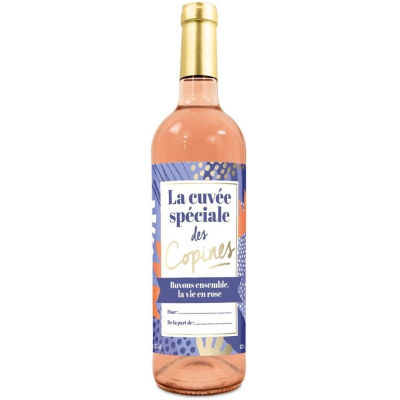 Vin humoristique - Rosé cuvée des copines