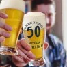 Verre à bière 50 ans - Cadeau humoristique pour la 50aine