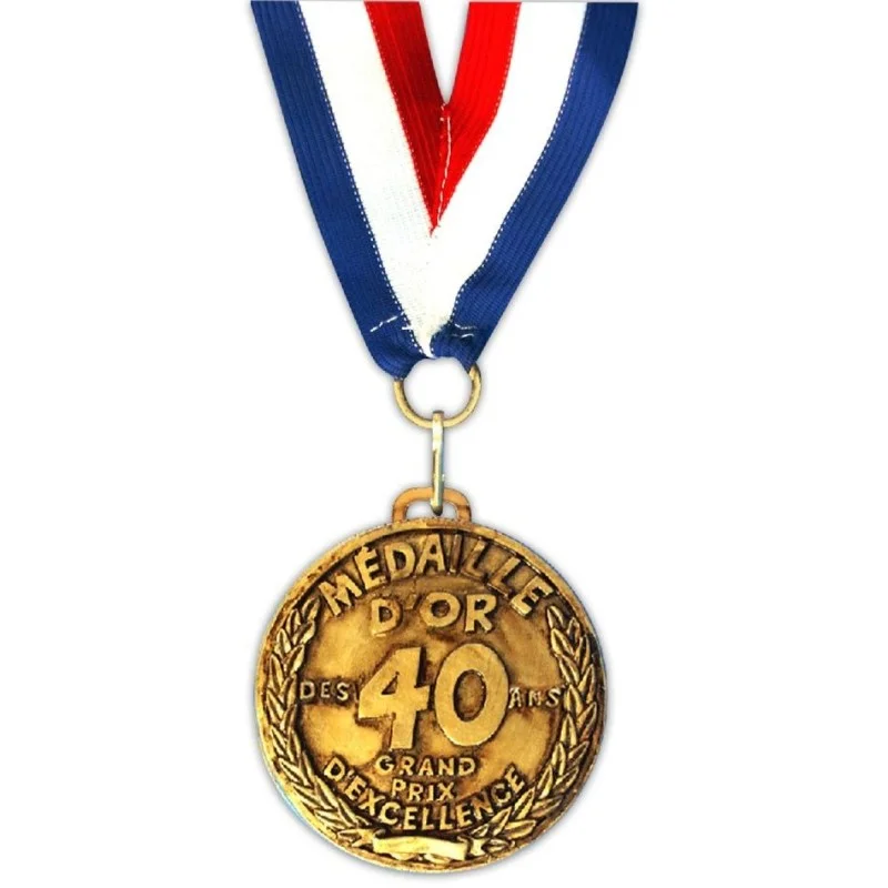 Médaille d'or la 40 aine