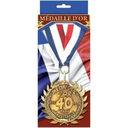 Médaille d'or la 40 aine