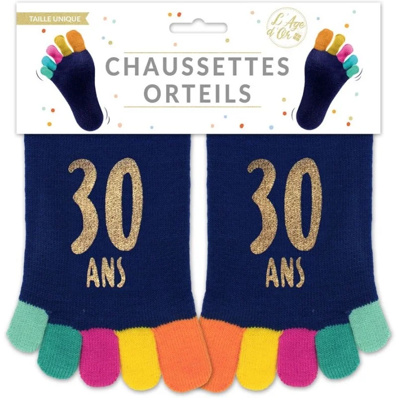 Chaussettes à orteils 30 ans