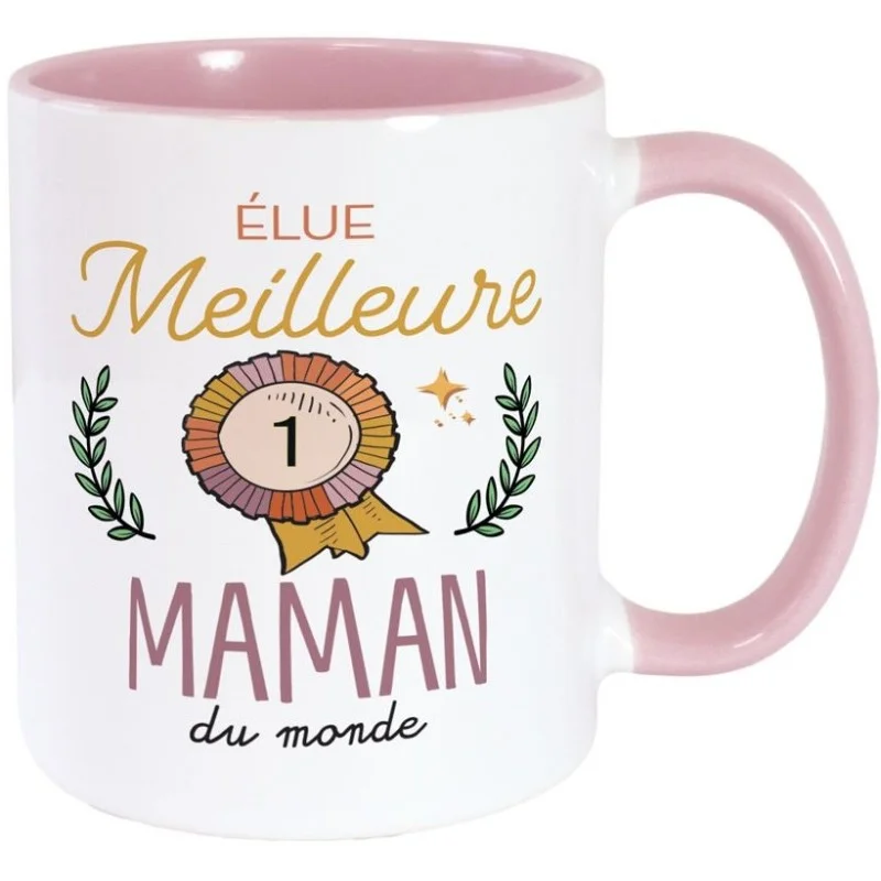 Mug rose meilleure maman