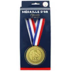 Médaille 18 ans : un cadeau pour garçons et filles majeurs