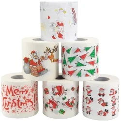 Papier toilette de noël