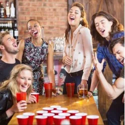 Beer Pong, jeu à boire