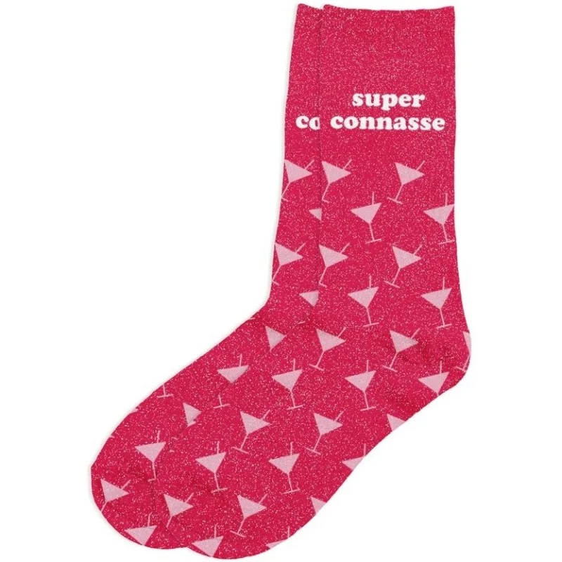 Chaussettes paillettes super connasse