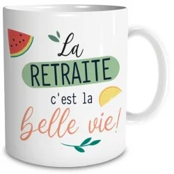 Mug retraite la belle vie