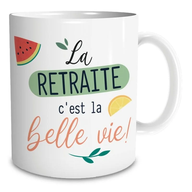 Mug retraite la belle vie