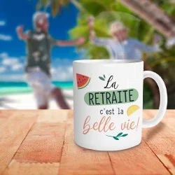 Mug retraite la belle vie