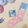 Chaussettes duo passion chats