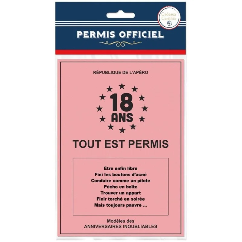 Permis 18 ans