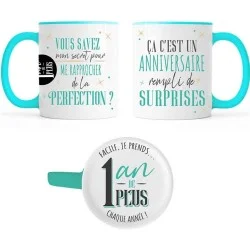 Mug anniversaire 1 an de plus