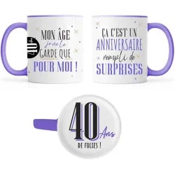 Mug anniversaire 40 ans