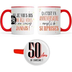 Mug anniversaire 50 ans