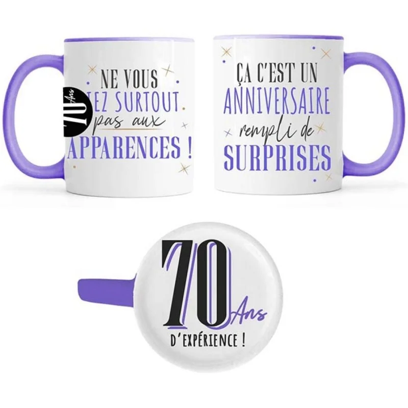 Mug anniversaire 70 ans