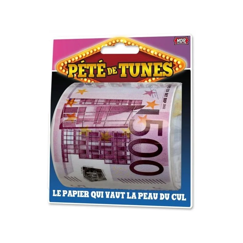 Rouleau papier WC Billet 500 euros