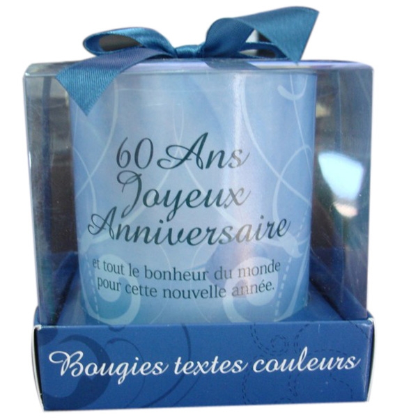 Bougie Joyeux Anniversaire 60 Ans