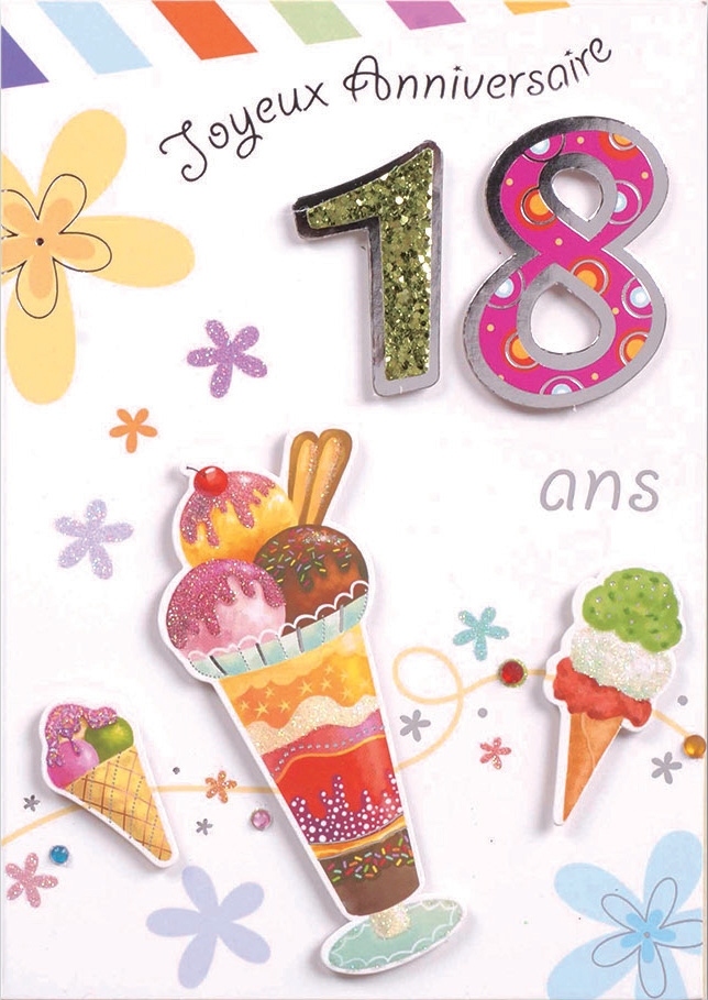 Carte Anniversaire 18 Ans