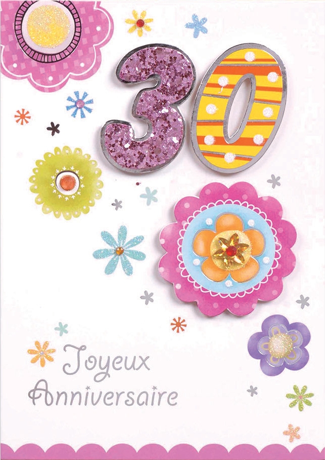 Carte Anniversaire 30 Ans