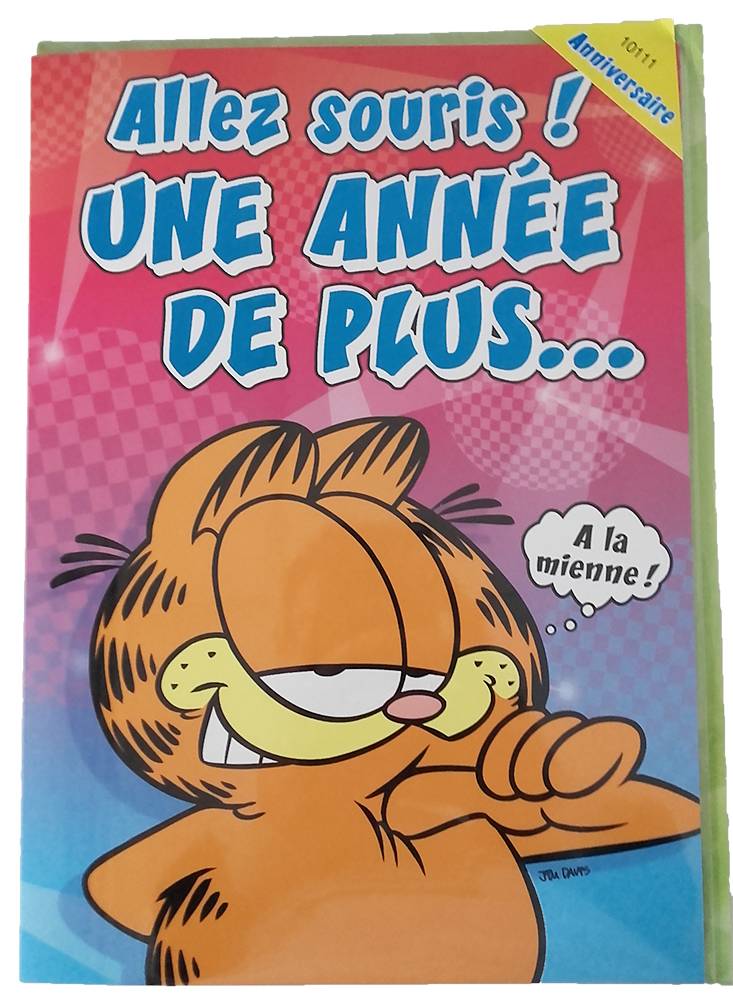 Carte Maxi Garfield 1 An De Plus