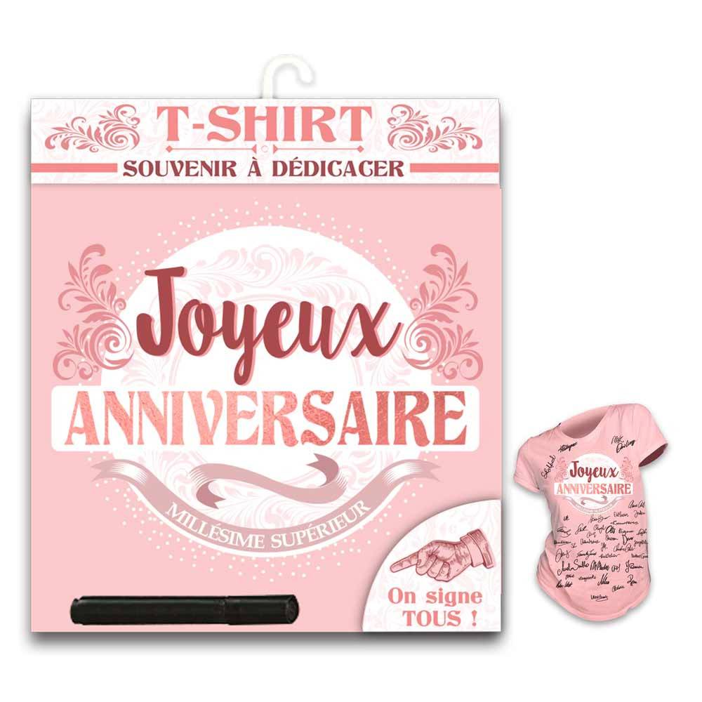 T Shirt Anniversaire Femme