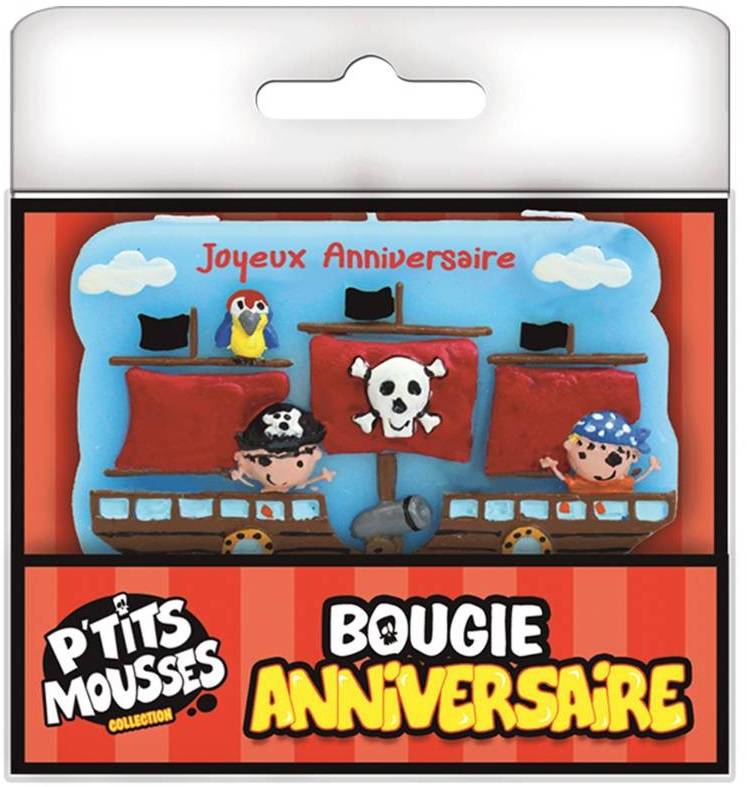 1 Bougie Anniversaire Bateau De Pirate